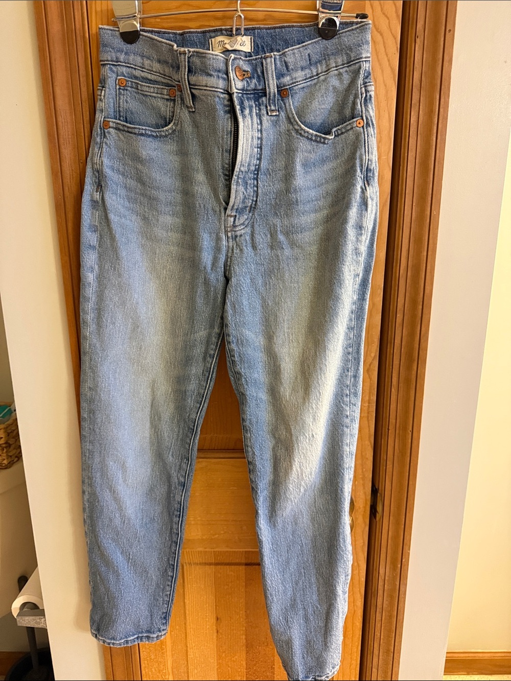 Madewell Perfect Vintage Crop Light Blue High-Rise Jeans